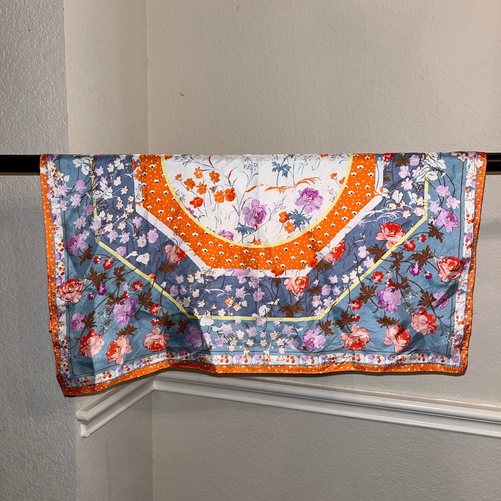 Ann Taylor floral silk scarf
